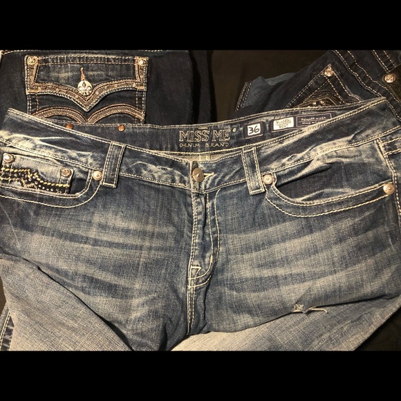 ‼️SOLD‼️Womens Miss Me Bootcut Jeans Size 36 - Picture 9 of 13